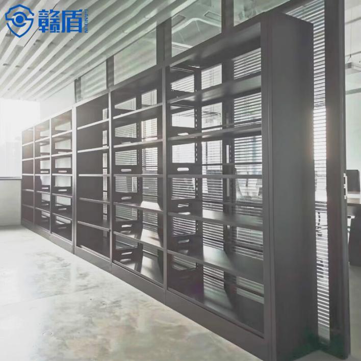 Modern Office Metal Mobile Shelving Library Furniture School Bookcase 